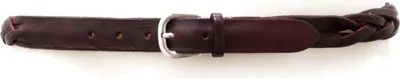 Obrázek produktu pro 7522AC cintura uomo ITALIAN BELTS pletený bordó kožený pásek pánský