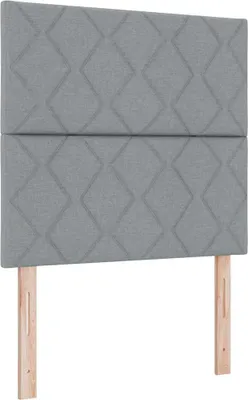 Image de Tête de lit vidaXL gris clair 100 cm tissu