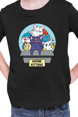 Produktbild von Kinder T-Shirt Japan Manga Anime Comics Animation Sailor Anime Manga Moon 13, 3-4 Jahr - 104 / Schwarz