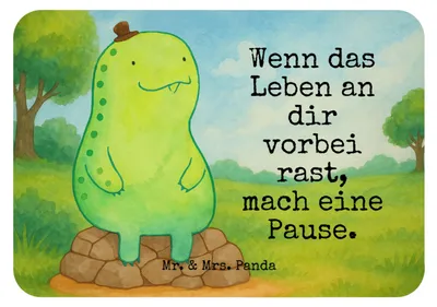 Produktbild von Mr. & Mrs. Panda magnet Schildkröte Pause Design - Weiß - Geschenk, Panzer, whiteboardmagnet, Achtsamkeit, rechteckmagnet, zettelhalter, Notizhalter, Entspannen, Achtsam