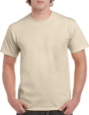 Produktbild von Gildan 5000 | Heavy Baumwolle Herren T-Shirt - Farbe: Sand - Größe: S