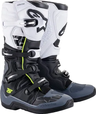 Zdjęcie produktu dla buty TECH 5, ALPINESTARS (czarny/szary/biały/żółty fluo, rozmiar 48)