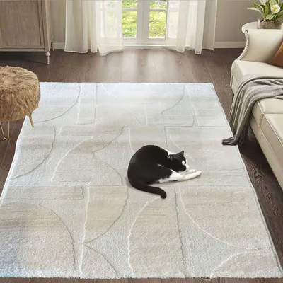 Produktbild von Moderne Teppiche Wohnzimmer Schlafzimmer Boho Optik Skandinavisch Hochtief Qualitativ