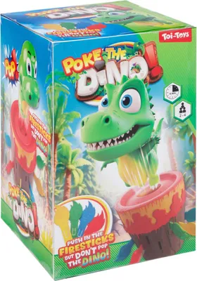 Image de Toi-Toys GAMES Jeu Piekse den Dino Vulkan Jeu d'adresse pour enfants 16 flammes
