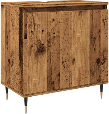 Image de vidaXL Armoire de salle de bain imitation vieux bois 58x33x60 cm Bois composite