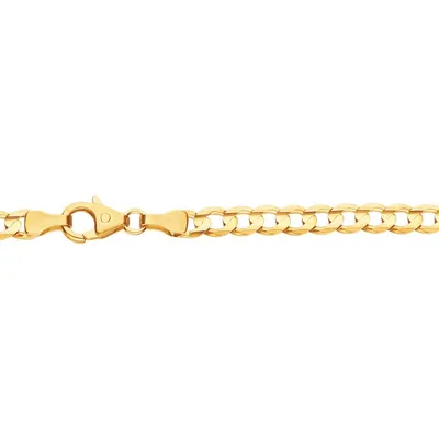 Produktbild von Halskette 50 cm - Gold 375 - 9K - Panzer-Muster