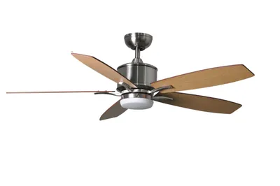 Zdjęcie produktu dla Wentylator sufitowy Prima Nickel 132 cm z oświetleniem LED i pilotem zdalnego sterowania