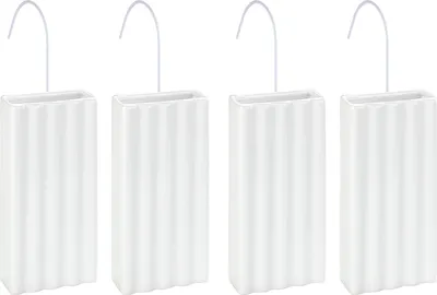Produktbild von WENKO 4er Set Luft Befeuchter Keramik mit Haken Raum Heizung Verdunster Flach