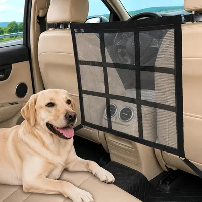 Produktbild von Hundegitter Auto Rückbank mit Aufbewahrungstasche Universal für PKW SUV Vans