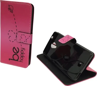 Produktbild von Handyhülle Tasche für Handy Wiko U Feel Be Happy Pink