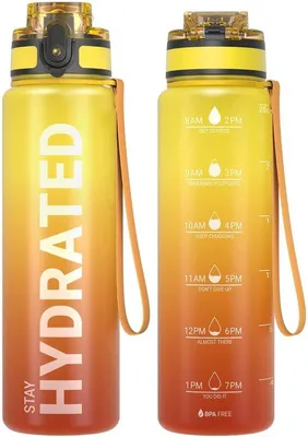 Produktbild von Famanu Sportwasserflasche BPA-frei - 1L/500ML/750ML