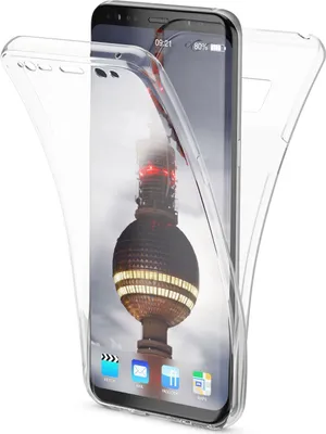 Produktbild von NALIA 360 Grad Hülle für Samsung Galaxy S8, Full Cover Handy Schutzhülle Case Transparent