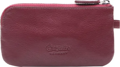 Produktbild von Esquire Schlüsselmäppchen Viktoria Key Case with Zip Bordeaux dunkelrot