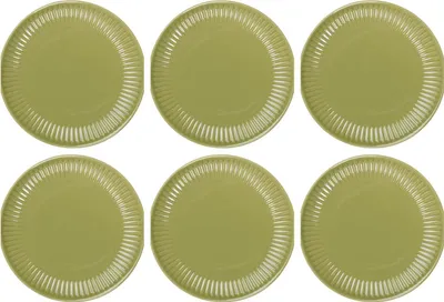 Produktbild von 6er Set Frühstücksteller, Brotteller MYNTE Herbal Greengrün 19,5cm Ib Laursen WA