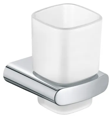 Immagine prodotto di Porte-verre KEUCO ELEGANCE, verre en cristal véritable mat, chromé, 11650019000, 11650019000
