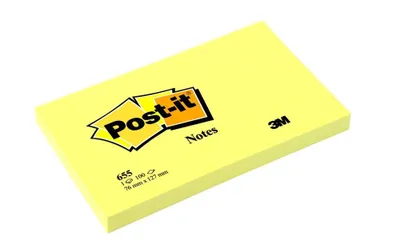 Obrázek produktu pro Post-it blok samolepicí 76 x 127 mm žlutý