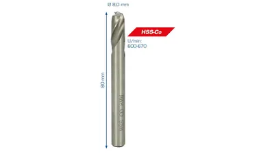 Produktbild von Brilliant Tools BT516002, 80 mm, 8 mm, 8 mm, 30 g