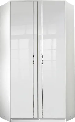 Produktbild von Eckkleiderschrank Trio Kleiderschrank 95x95cm weiß Hochglanz 2-türig