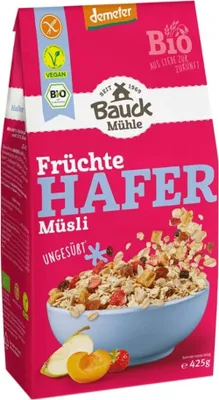 Produktbild von Bauckhof Hafer Müsli Früchte glutenfrei Demeter -- 425g