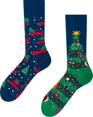 Produktbild von Many Mornings uni sokken, X-mas Tree