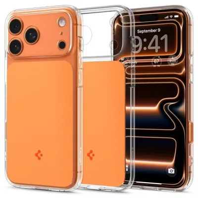 Produktbild von Spigen ACS10477, Cover, Apple, iPhone 17 Pro, 16 cm (6.3"), Orange
