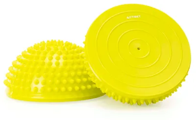 Produktbild von ACTIGET Balancekissen 2 Stück – Sensorische Halbkugeln mit Noppen für Training und Rehabilitation, Gelb