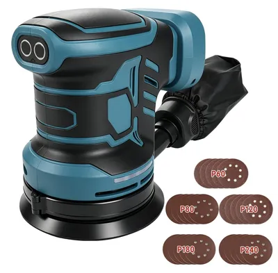Produktbild von Exzenterschleifmaschine, 18V, 125 mm, mit 25 Schleifpapieren