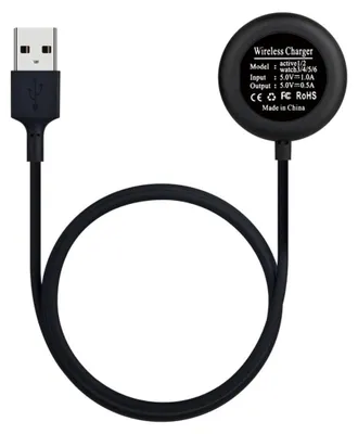 Produktbild von INF Rundes USB-A Ladekabel kompatibel mit Galaxy Watch, PC+ABS, 100cm