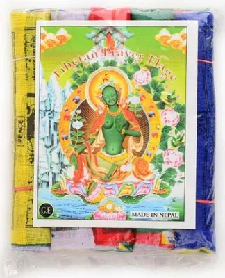 Obrázek produktu pro Tibetanské modlitební vlajky - 50 bavlněných vlajek
