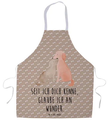 Produktbild von Mr. & Mrs. Panda Backschürze Hunde Liebe - Hundeglück - Geschenk, Wunder, Schürze, Glaube, Kellnerschürze, Kochbekleidung, Herz, Hund, Optimitisch, Kochschürze, Vertrauen