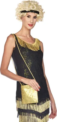 Produktbild von Glamour Glitzer Pailletten Tasche gold