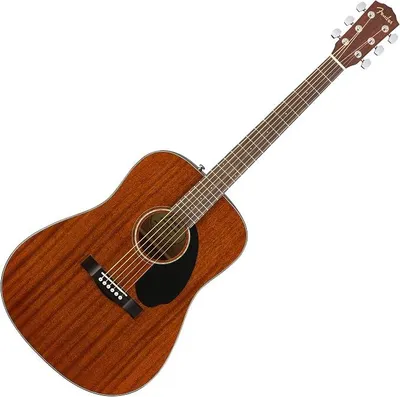 Imagen del producto de Silecomplaza Dreadnought, guitarra acústica, madera de caoba maciza, acabado natural