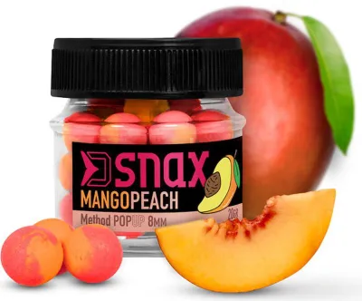 Immagine prodotto di 20g 12mm SNAX POP UP KÖDER Pop Up Mini Boilie Mango Peach