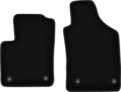 Obrázok produktu pre Wielganizator Predné Velúrové autokoberce na mieru pre Fiat 500 FL (2013-2019, hatchback) černé, sada 2 ks, s úchyty