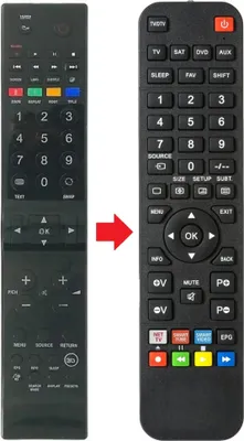 Produktbild von Fernbedienung passend für TELEFUNKEN T42N8433D | T42R845DVBCT3D