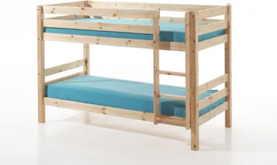 Produktbild von Vipack Etagen-Hochbett Pino - Kiefer massiv natur lackiert, Maße: 210 cm x 140 cm x 105 cm; PISBZG10