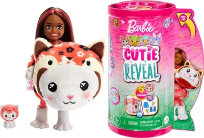 Image de Poupée MATTEL Barbie CR. Cube Chat-Panda Chelsea. HRK28