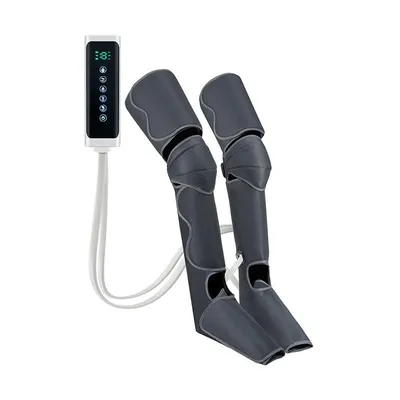 Produktbild von Fußmassagegerät,Fuß und Wadenmassagegerät elektrisch,Beinmassagegerät mit Wärme 42°/45° Luftdruckmassage 3 Stufen Timer 15 Min LED Display Blau