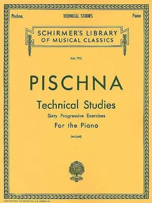 Obrázok produktu pre Pischna: Technical Studies for the Piano Method Book with Classical Technique Exercises for Late Intermediate Students Progressive Piano Sheet Music Book for Skill Building and Finger Development