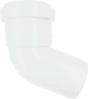 Produktbild von Spezialbogen 40/67° Weiß PP - Sanitär Sonderwinkel Designinstallation
