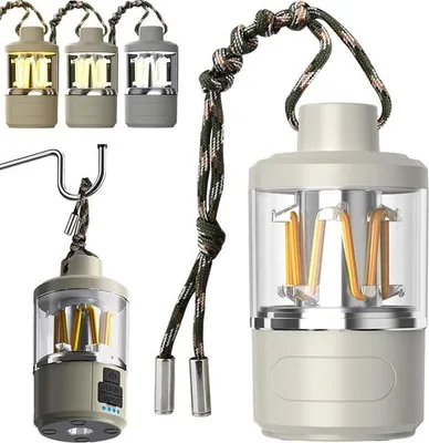 Obrázek produktu pro Cestovní světlo, kempování, dobíjecí LED svítilna, powerbanka, USB, kempování