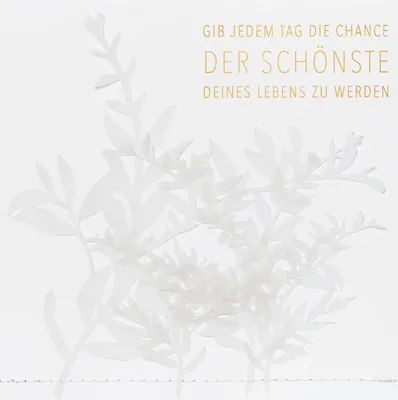 Produktbild von Transparente Poesiekarte "Der schönste Tag"