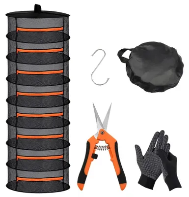 Kräutertrockennetz 6 Lagen, 60 cm Durchmesser, hängend
