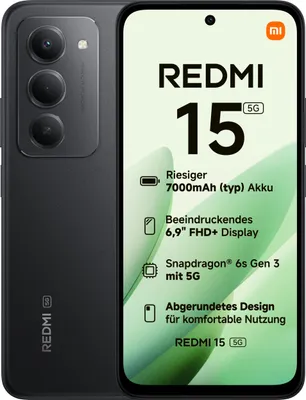 Produktbild von Xiaomi Redmi 15 5G (8GB+256GB) midnight black