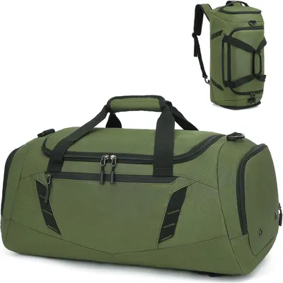 Immagine prodotto di Borsa sportiva da 40 litri, media, 22 pollici, verde, ideale per viaggi