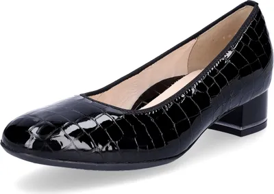 Produktbild von Ara Damen Pumps schwarz Krokolack 7,5