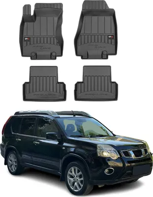 Obrázek produktu pro 2008-2013 Nissan X-Trail Podlahové rohože TPE černé 4 ks