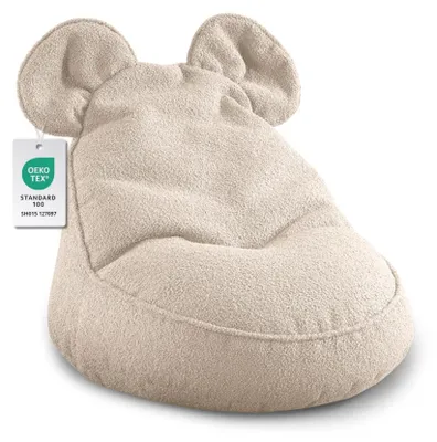 Produktbild von Sitzsack für Kinder - Bequemes Sitzkissen - Sitzsack mit Ohren - Leicht - Multifunktional