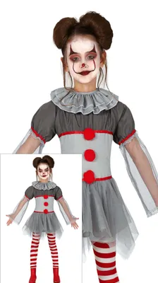 Produktbild von Guirca Böse Clown Mädchen Kostüm 5-6 Years 5-6 Years