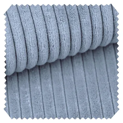 Produktbild von novely® PORTO - Polsterstoff in Breitcord-Optik - Ultraweicher Möbelstoff - Pflegeleichte Meterware 1 lfm - Farbe: 270 Hellblau Pastell